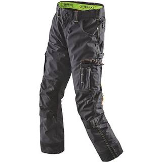 Terrax Workwear TX20387 Bukser Black / Lime 54