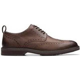 Clarks Clarks Dark Brown Standard Fit (G) Leather Aldwin Limit Shoes