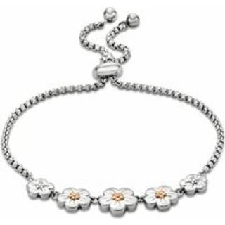 Nature's Wonder Sterling Silver Forget-Me-Not Adjustable Bracelet