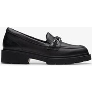 Clarks Clarks Black Standard Fit (F) Eris Edge Youth Shoes - EU 39 (UK 5.5 F)