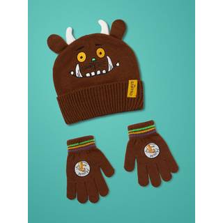 Vanilla Underground Vanilla Underground Brown Gruffalo Beanie Hat & Gloves Set