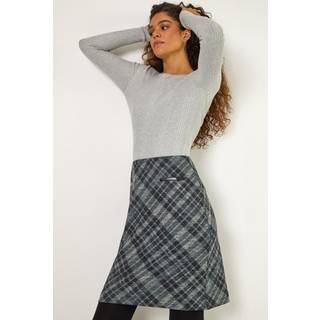 Roman Roman blyantnederdel med elastisk talje og ternet print og lomme - EU 40 (UK 12)