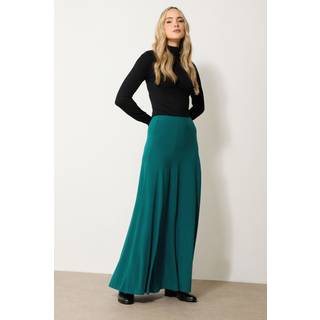 Lts Tall Teal Green Godet Maxi Skirt 12 Lts | Tall Women's Maxi Skirts