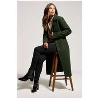 Lts Tall Dark Green Formal Midi City Coat 8 Lts | Tall Women's Midi Coats