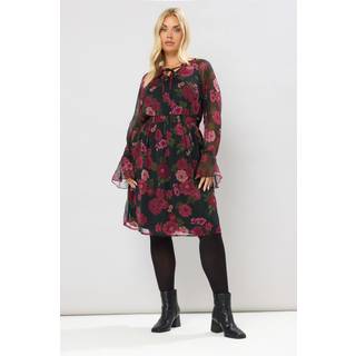 Yours Curve Yours Curve Midaxi-kjole med slips og hals - 48