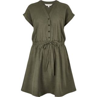 Apricot Apricot Skater Skirt Slub Mini Dress - EU 44 (UK 16)