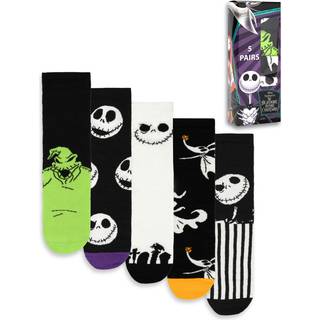 Vanilla Underground Vanilla Underground Black Nightmare Before Christmas Calf Socks Set of 5