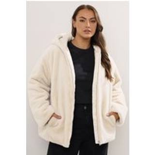 Yours Curve Yours Curve jakke med imiteret pels