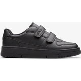 Clarks Clarks Black Leather Younger Boys Canyon Sky Trainers - EU 30 G (UK 12)