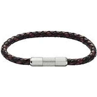 Fossil Knurled Texture Leather Men's Bracelet JF04918040