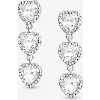 Mood Mood Krystal Hjerte Triple Drop Statement Øreringe