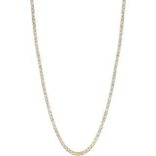 Jon Richard Jon Richard Gold Tone Cubic Zirconia Round Tennis Necklace