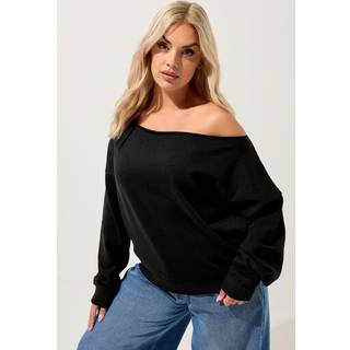 Yours Curve Yours Curve T-shirt med rund hals og bare skuldre