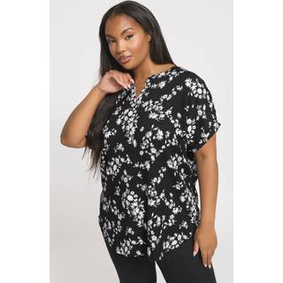 Yours Curve Yours Curve top med tekstur og hakudskæring