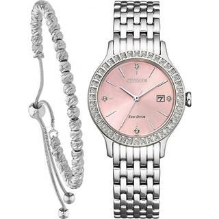 Citizen FE1200-51X Silhouette Crystal Watch And Bracelet Gift Set - W92146