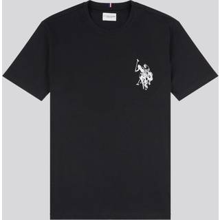 U. S. Polo Assn U. S. Polo Assn Herre-T-shirt med stor spiller- 100% bomuld