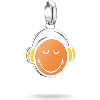 Thomas Sabo Charm - SMILEYWORLD® Headphones - CC1297-664-8 - orange