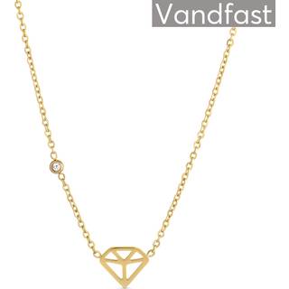 ANNEBRAUNER Signature Halskæde 18K Guldbelagt