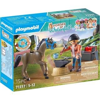 Playmobil 71357 Horses of Waterfall Legosæt - Farrier Ben and Achilles