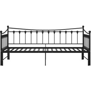 Sengestel Til Udtræksseng 90X200 Cm Metal - Sort