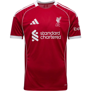 Liverpool FC 25/26 hjemmebanetrøje til børn - Strawberry Red - 128