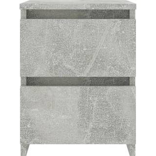 Sengebord 30X30X40 Cm Konstrueret Træ - 1 / Betongrå