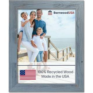 Barnwoodusa | Farmhouse -billedramme | 1 1/2 tommer st?bning | 100% genvundet tr? | Rustik | Skiferbl?