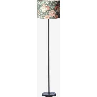 PR Home Gulvlampe Amy, Grøn, Stue/spisestue, Tekstil/stof/silke