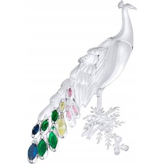 Laura Ashley LA098 Belvedere CZ Peacock Brooch - J4346