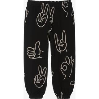 Molo Adan Joggingbukser Drawn Hands  Drawn Hands 98 cm  Sort  98 cm  Unisex