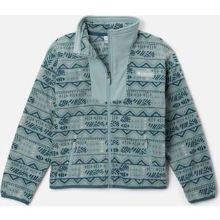 Columbia Sequoia Grove Printed Full Zip Fleece Fleecejakke størrelse XL farve turkis