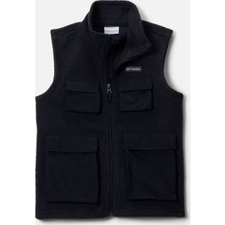 Columbia Kid's Jasper Ridge Pebbled Fleece Vest Fleecevest Børn størrelse L farve sort