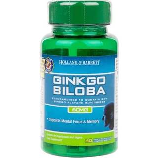 Ginkgo Biloba, 60mg - 60 belagte tabletter