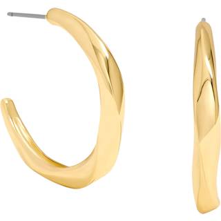 Jon Richard Jon Richard Belagte Polerede Twist Hoop Øreringe