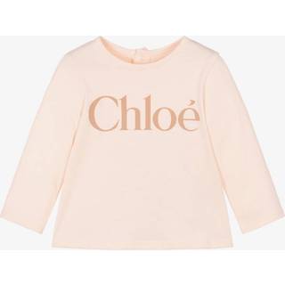 ChloÃ© Kids Baby logo cotton jersey T-shirt - pink - M 12