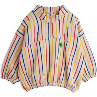 Mini Rodini GOTS Clover Emb Half Zip Sweatshirt Multi  Multi 104/110 cm  Hvid  104/110 cm  mand
