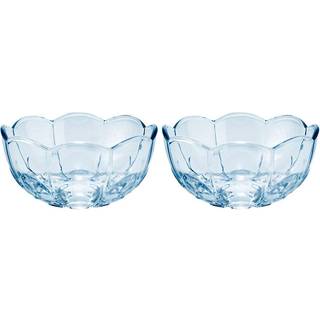 Holmegaard Lily skål, blue iris, 13 cm, 2 stk.