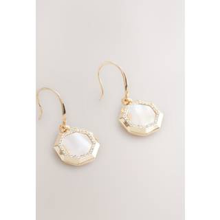 Next Perlemor Octagon dråbe øreringe