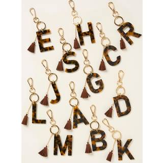 Fat Face FatFace Tortoiseshell Brown Alphabet Charm