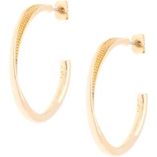 Karen Millen Karen Millen Guldtone Tekstureret Twist Hoop Øreringe