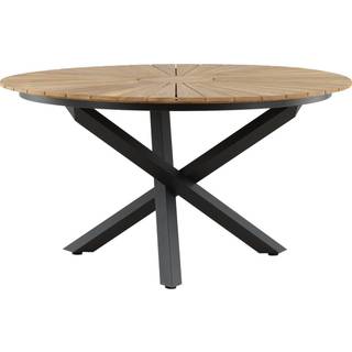 Venture Design, Mexico spisebord Ø140 cm Sort/Teak