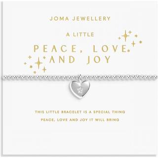 Joma A Little Peace Love and Joy Bracelet - Silver