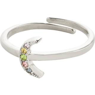 Pilgrim LULU måne stack ring sølvbelagt