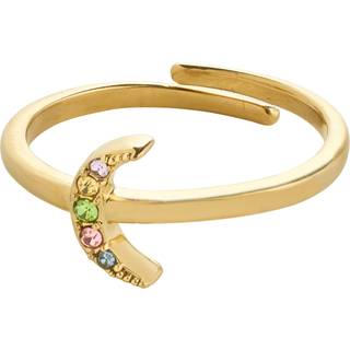Pilgrim LULU måne stack ring guldbelagt