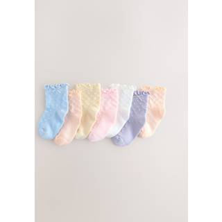 Next Pastel Frill Baby Sokker 7 Pack (0mdr.-2år)