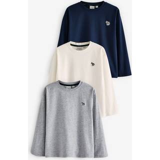 Paul Smith Junior Paul Smith Junior Boys Signature Long Sleeve 100% Cotton T-Shirts 3 Pack