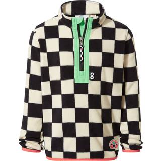 Tog 24 Tog 24 Black Kids Brecknock Shaun The Sheep Print Zip Neck Fleece