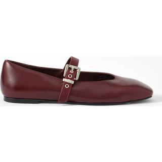 Mint Velvet Mint Velvet Red Bea Burgundy Leather Ballet Flats - eu39