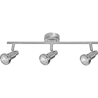 OSRAM loftspotter, sølv, metal 3 lyskilder GU10-LED 2.700 K, Krom/sølv, Aluminium