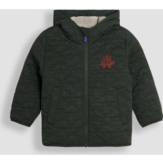 Jojo Maman Bébé JoJo Maman Bébé Khaki Dinosaur Quilted Puffer Jacket